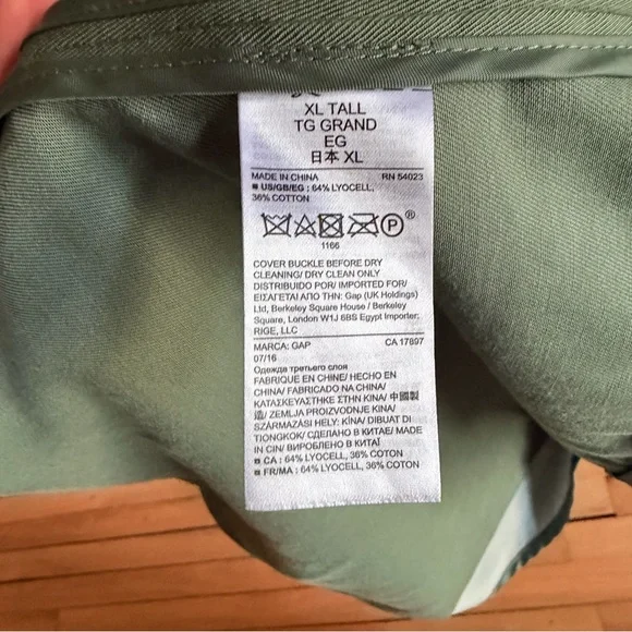 GAP Olive Trench Coat - Picture 4 of 6